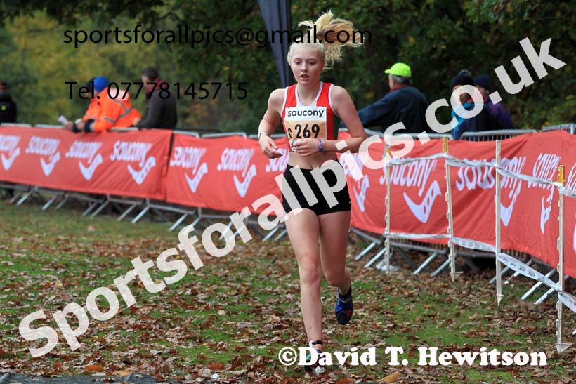 Womens Under-17s, 2022 National Cross Country Relays, Berry Hill Park, Mansfield.  Photo: David T. Hewitson/Sports for All Pics